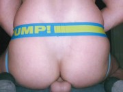 College jock riding Nick Capra's thick dildo by Mr. Hankey