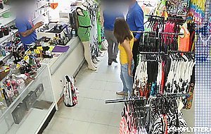 Arias pussy got slammed after caught up stealing