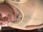 Wanking in a maillot - Ben de Castro