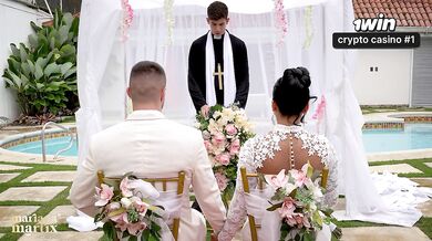 Martix's Wedding Chapter IV - Mariana has sex with the priest in a bathroom after getting married