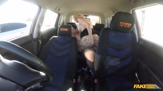 Fake Driving School Husband and Wife revive their sexual feelings by fucking in a car