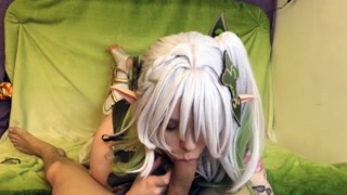 Gentle blowjob from little Nahida(18+)|Cosplay|Creampie|Split|SplitTongue|Tongue|Teen|Genshin Impact