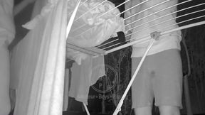 Clean Laundry, Dirty Thoughts - Two Bicurious Flatmates, Jules and Simon, Get Naughty While Hanging Out the Laundry