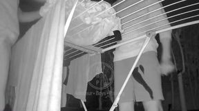 Clean Laundry, Dirty Thoughts - Two Bicurious Flatmates, Jules and Simon, Get Naughty While Hanging Out the Laundry