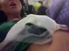 Cute amateur brunette gives pov blowjob and fuck