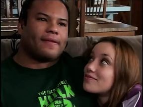 Hot cock sucking slut takes dick in ass and pussy in gang bang then jizzed
