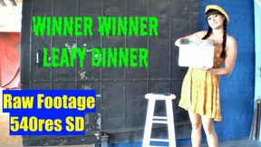 Winner Winner Leafy Dinner - raw footage video 540res SD