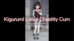 [4K] Kigurumi Latex Bondage Chastity Cum [KMM-20]