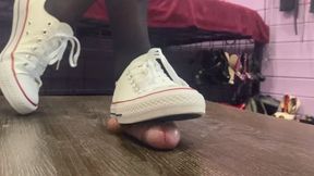 White sneakers on your cock (WMV)