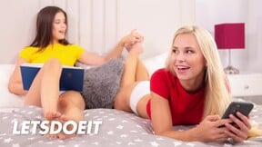 Bored BFFs Turn into Steamy Lesbian Lovers - Lola Myluv & Caprice