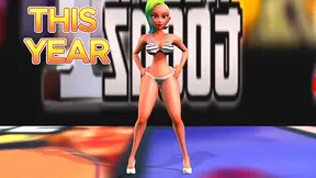 Incredible Busty Kim Bounces Her Booty in 3D Anime Action