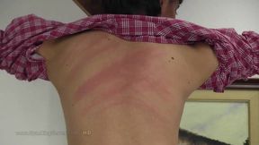 Yasmeena bare back whip by naughty guy
