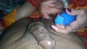 Desi Bhabhi Blowjoob with Faking Desi Style