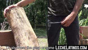 LecheLatinos.com - First timer Latino's raw dick and cum-filled mouth experience