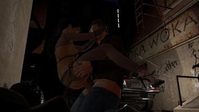 professional girl rides dick on the street