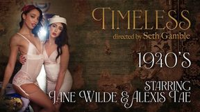 Enjoy The 1940&#039;s With Jane Wilde &amp; Alexis Tae Getting Fucked