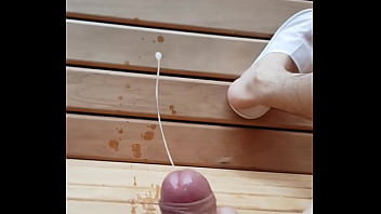 cum on sauna