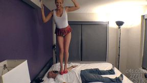 Bella Ink Slave under Feet and Heels of Mistress 4K