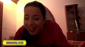 stepbro & buddy both creampie big booty stepsis taissia shanti – immoral live 4k