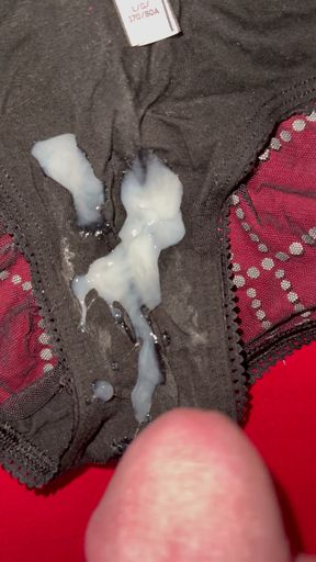 Cum on wife's panties 54   Clip 1
