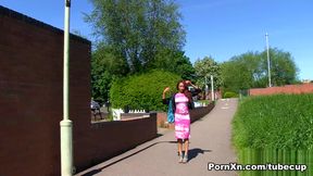 Horny pornstar Kiki Minaj in Amazing Redhead, Public sex video