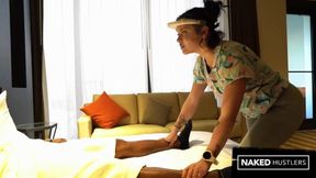 Hot nurse Violet Vasquez deepthroat blowjob