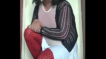 sissy crossdresser will take a real cock in public no matter whos watching him