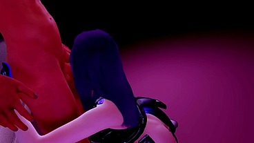 Bigtits purple princess - 3D Hentai - V522