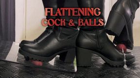 Secretary Flattening Cock and Balls, Plexiglass and Black Heels (Slave POV Version) - Tamystarly - Cock Balls Crush Trample, CBT, Bootjob, Trampling, Shoejob, Stomping