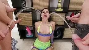 7on1 Double anal Gang Bang goes Wet, Kloe kooper, BWC, DAP, Rough Sex, Big Gapes, Pee Drink, Cum in Mouth, Swallow GL825 - PissVids