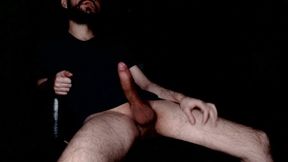 Horny Daddy Alex Jerking off Big Hard Cock and Cumming for You. Loud Male Moaning Orgasm