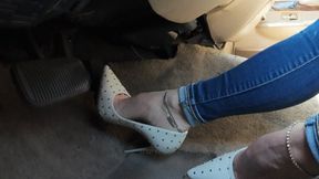 Leather, Heels, and Horsepower – Pedal Pumping Orgasm in My V8