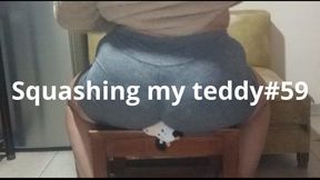 Squashing my teddy #59