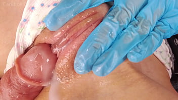 Pervert Doctor Slaps Pussy and Fingers Teen