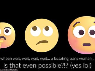 Cute shemale DaniTheCutie lactates from her tiny melons just for u