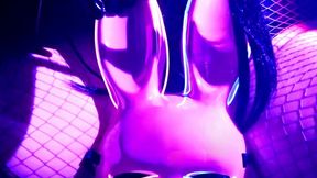 Boot & Fishnet Tease - Slow Self Touch in Violet Lighting