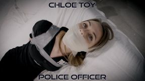 Chloe - Police Officer in Bondage Trouble Alt H265 MP4 4K ( Uniform , Shiny Legging , Tape Bondage , Duct Tape Wrap Gag , Microfoam Wrap gag , OTN gag , Bound Gagged , DID Tape Bondage )