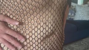 Big nipples fishnet body stocking mature milf Asian Latina