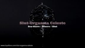 Slave Slut-Orgasma Celeste in Latex **** drinking and toilet cleaning
