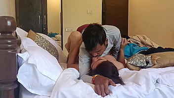 Real homemade hot Indian couple passionate sex in bedroom