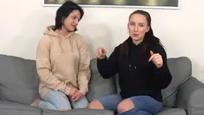 Bella & Vanessa stripped in losing game of House of Cards