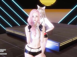 [MMD] BEAUTY CRUSH - Oppa, Do u Trust Me Hawt Kpop Dance Ahri Seraphine 4K Leauge Of Legends Comics