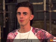 Jesse Evans submits to pinching and whipping from his master