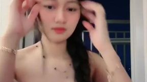 Hot blonde Cassandra Meki Tembem teases solo