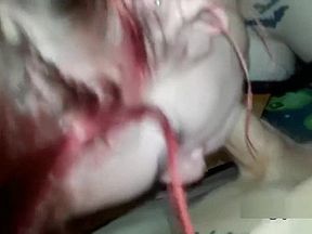 Freaky Alt Redhead Gives Me A Blowjob