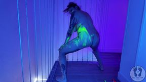 4k striptease twerk avatar light effect rgb body painting