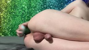 femboy boypussy takes bad dragon dildo all the way
