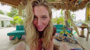 Kenna James fucks herself over a mirror until she cums