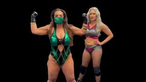 cosplayer bbw dominates blonde