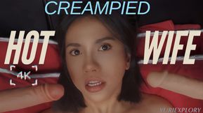 Asian Hotwife&#039;s Creampied Gangbang 4K